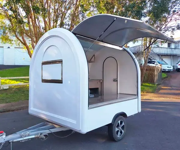 food trailer wrap with open door